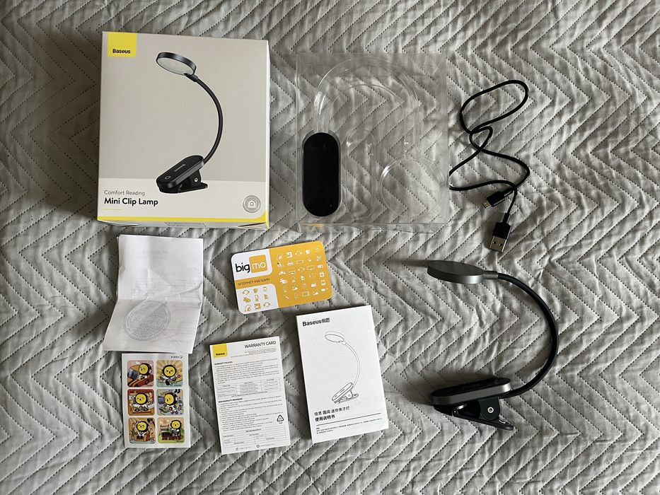 Лампа для читання на прищіпці Baseus Comfort Reading Mini Clip Lamp