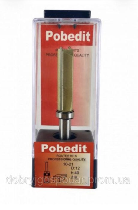 Фреза обгонна з верхнім підшипником POBEDIT, хвостовик 6 і 8 мм.