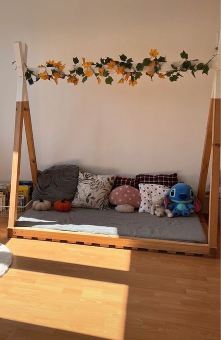 Lozko tipi drewniane