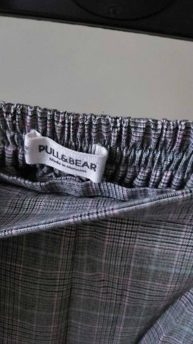 Spodnie w kratę Pull&Bear rozmiar M eleganckie