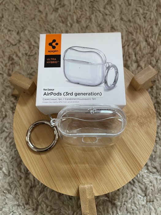 Чехол,чохол для навушників AirPods 3 Spigen Ultra Hybrid Crystal Clear