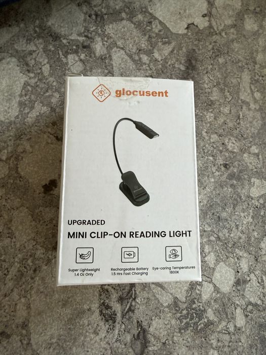 Лампа Glocusent Mini clip-on book light A11 1800/3400/6000K, 80h
