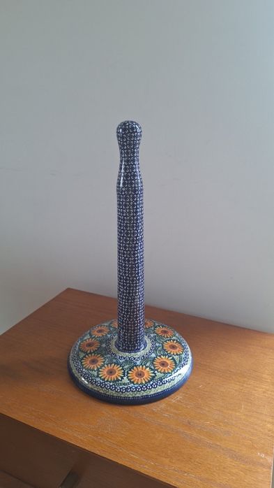 Ceramika Bolesławiec stojak na ręczniki papierowe