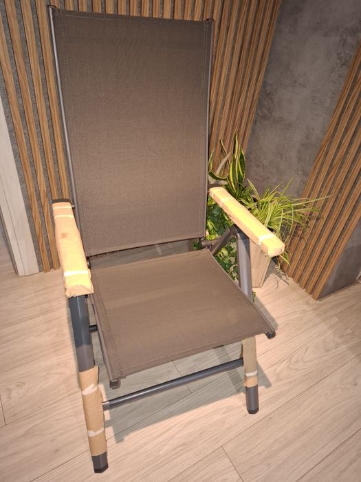 Krzesło ogrodowe fotel składany aluminiowy