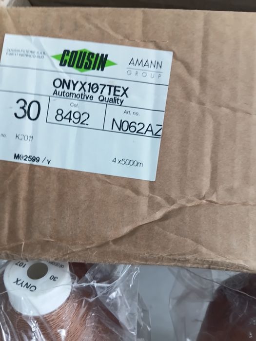 4 rolos de linha de costura de 5000mtr marca Aman Group cor 8492 (novos)