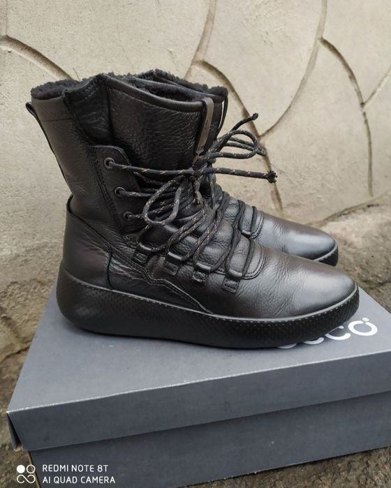 Ecco 38 ботинки жіночі зимові чоботи сапоги черевики зима взуття ессо