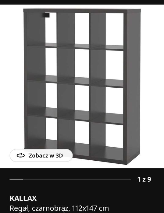 Regał IKEA z szufladami i szafkami