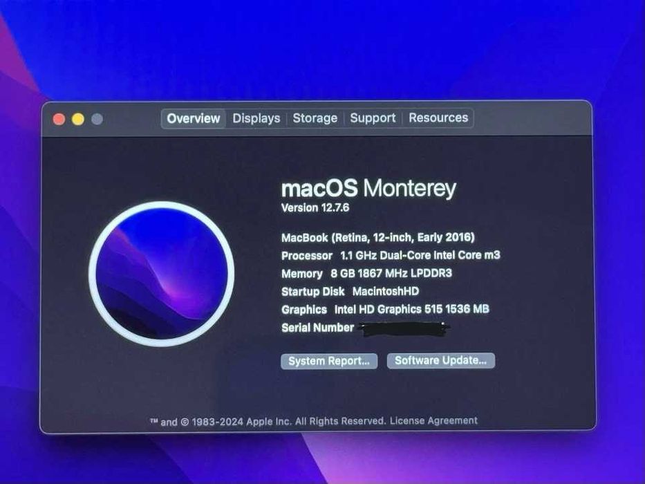 MacBook Pro 2016 – 8 GB RAM / SSD 256 GB – Excelente Funcionamento