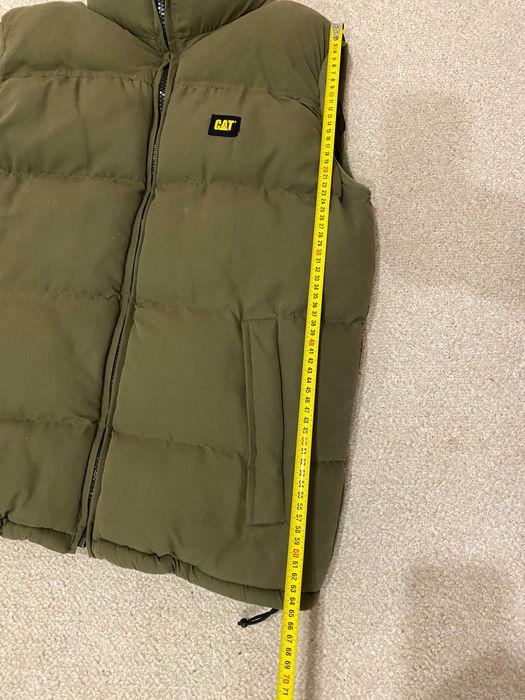 Чоловіча тепла жилетка Cat безрукавка Caterpillar розмір M Хакі