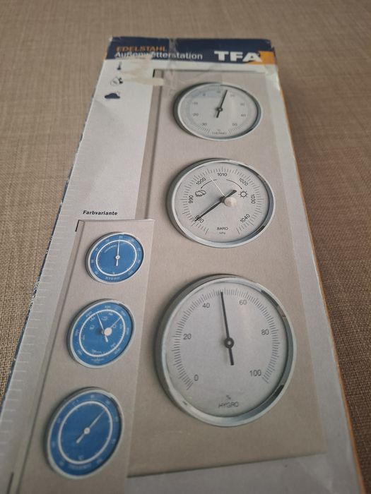 TFA Dostmann Analogowa stacja pogodowa, stalowa-Nowa.
