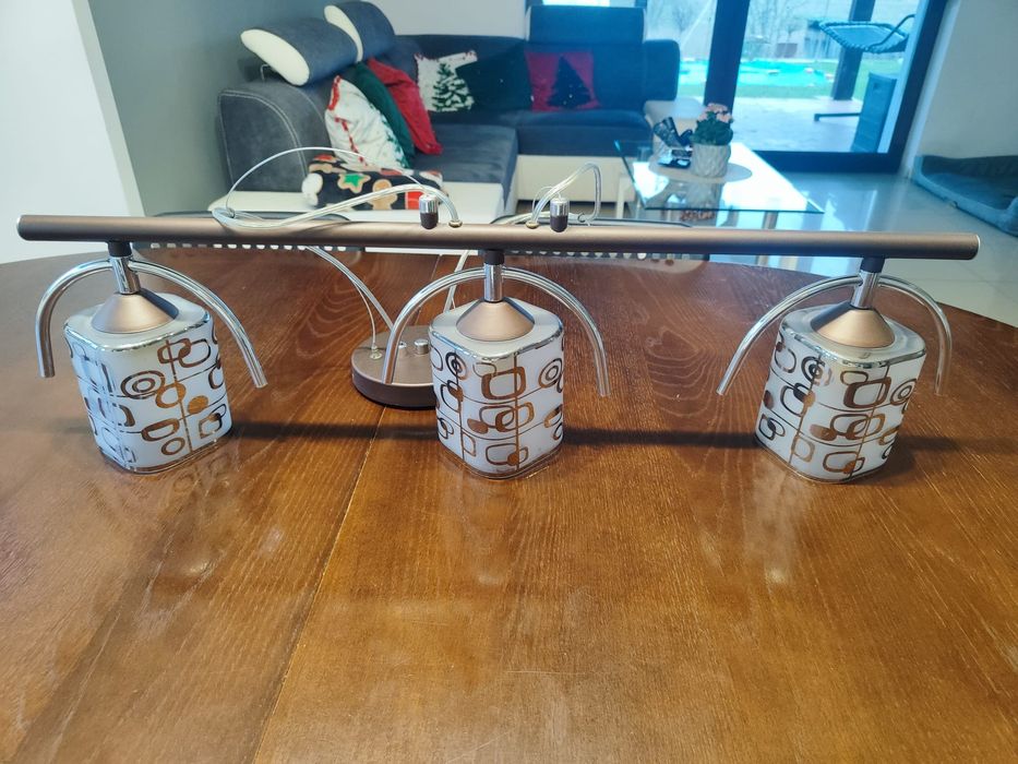 Lampa sufitowa brązowa