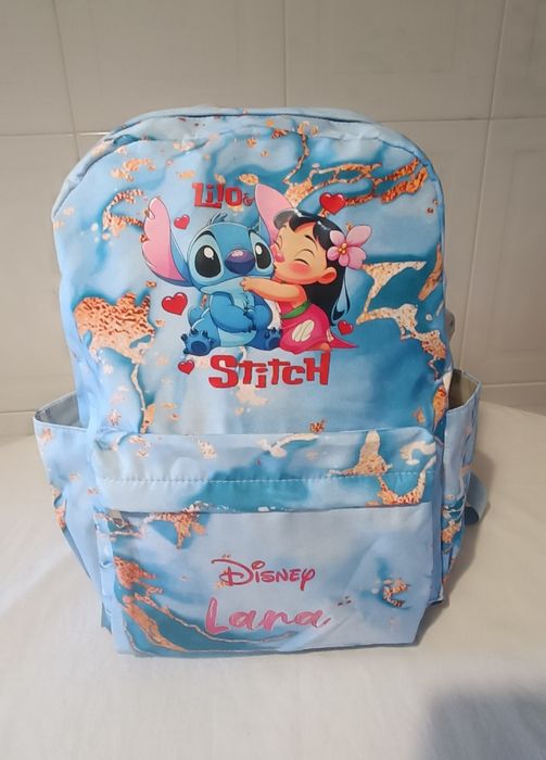 Conjunto Lilo & Stitch. Lara. Mochila  e  estojo.