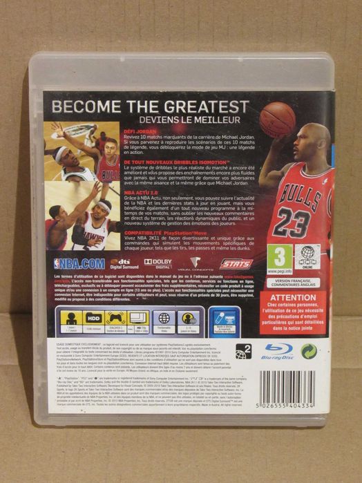 Jogo Playstation 3 PS3 NBA 2K11 completo