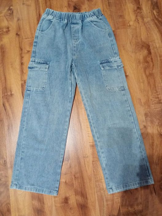 Jeansy z szeroką nogawka shein na 12 lat