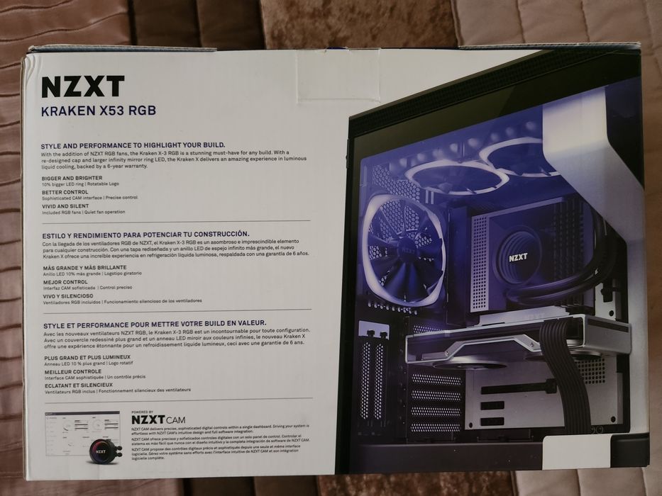 NZXT Kraken X53 RGB 240mm – Watercooler Completo (Com Caixa