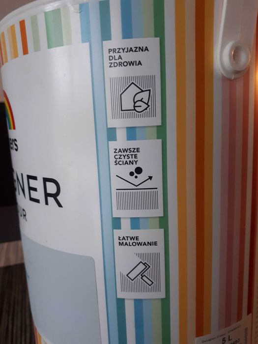 Farba lateksowa szara 5L