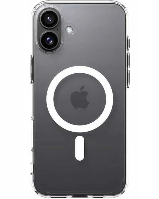 Etui Spigen do iPhone 16, do MagSafe plecki case z osłoną przycisku + szkło