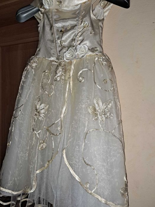 Дитяча золота святкова сукня, платье бальное - карнавальное