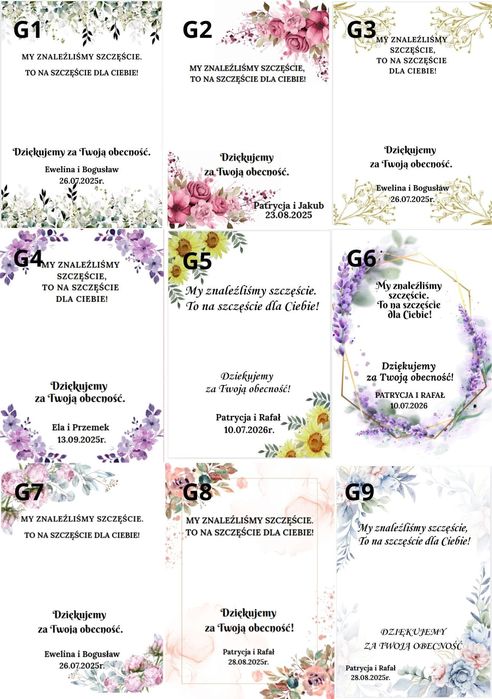 Podziękowanie dla gości Grosik słonik