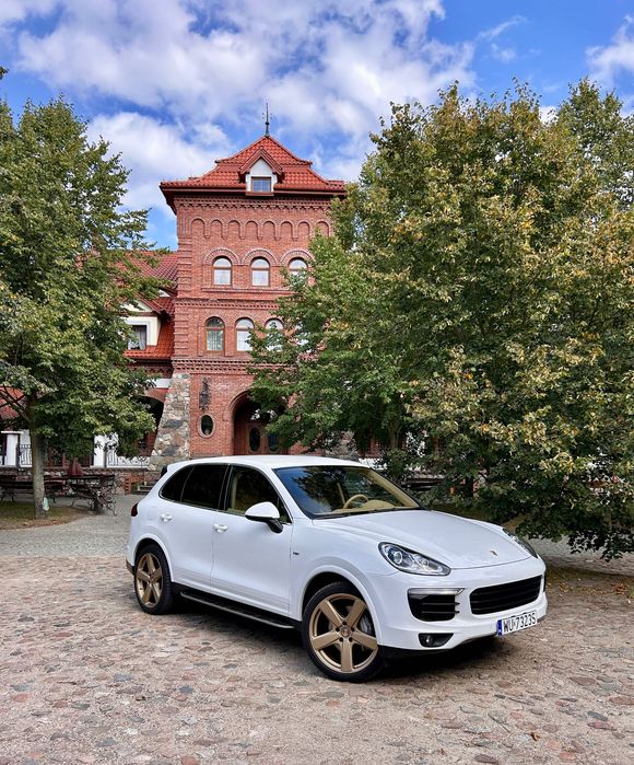 Porsche do ślubu: Porsche Cayenne S V8 beżowe skóry, auto od 800 PLN