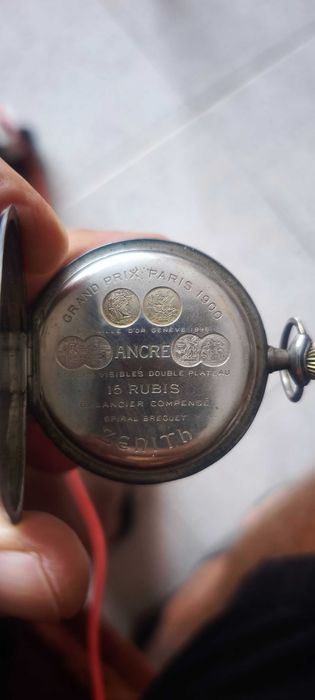Relógio de bolso Zenith em prata 0,800 – circa 1900