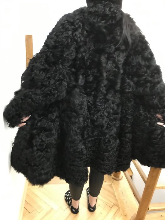 Kozy czarne futro nowe, XXL