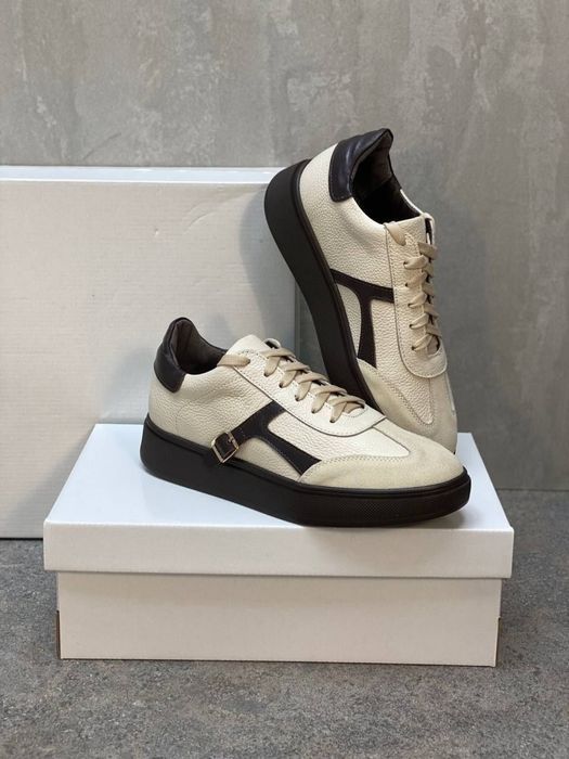 Нові жіночі кеди замшеві шкіряні 37р беж молоко шоколад рудий