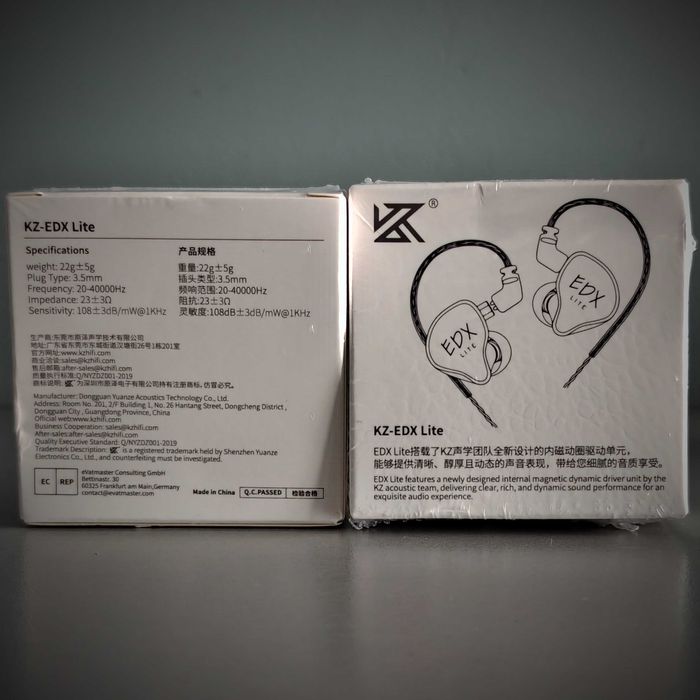 KZ EDX Lite Grey no Mic