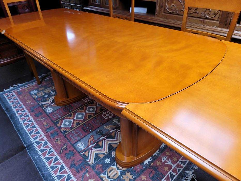 Mesa de sala em madeira maciça - Extensível - óptimo estado