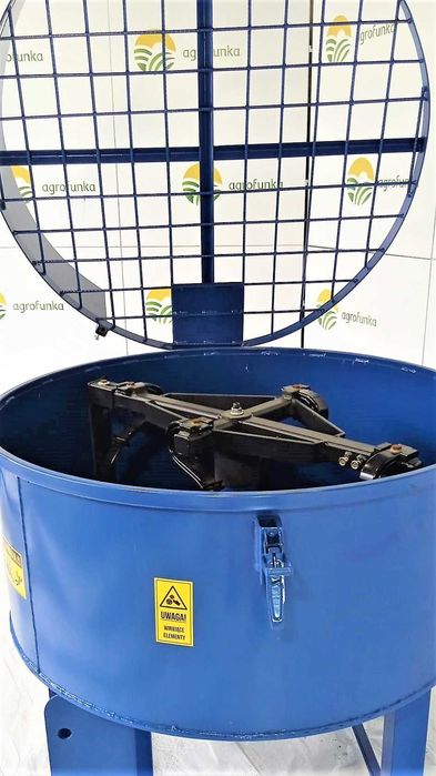 Mieszalnik do betonu,pasz - betoniarka hydrauliczna okrągła-niebieska