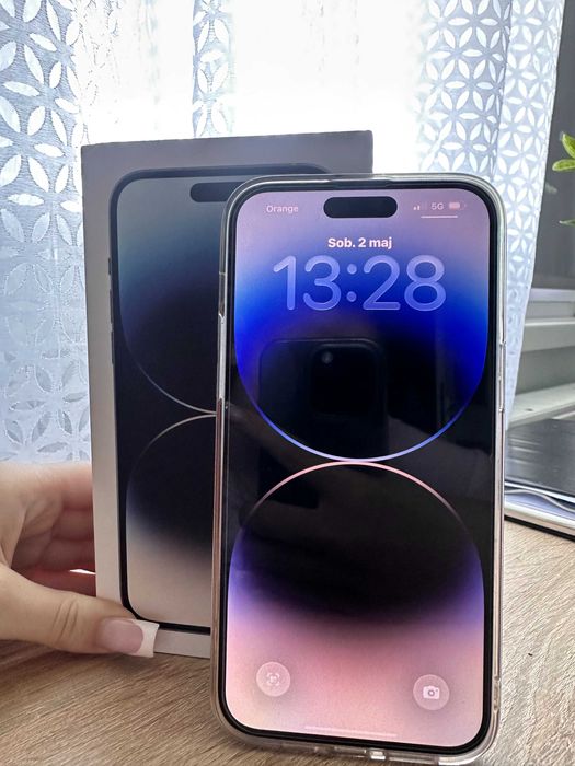 Iphone 14 pro max silver 128GB w super stanie!