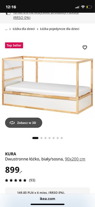 Ikea kura z baldachimem