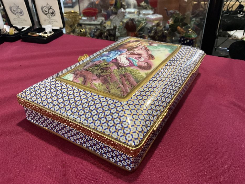 Caixa joias porcelana T.21x14 cm