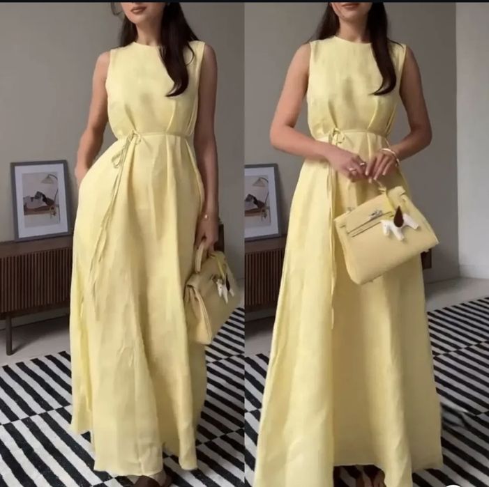 Літня жовта сукня