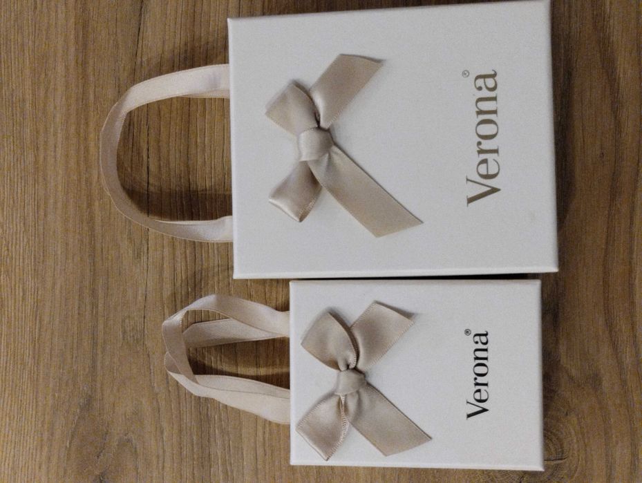 Verona nowy srebrny zestaw naszyjnik+bransoletka