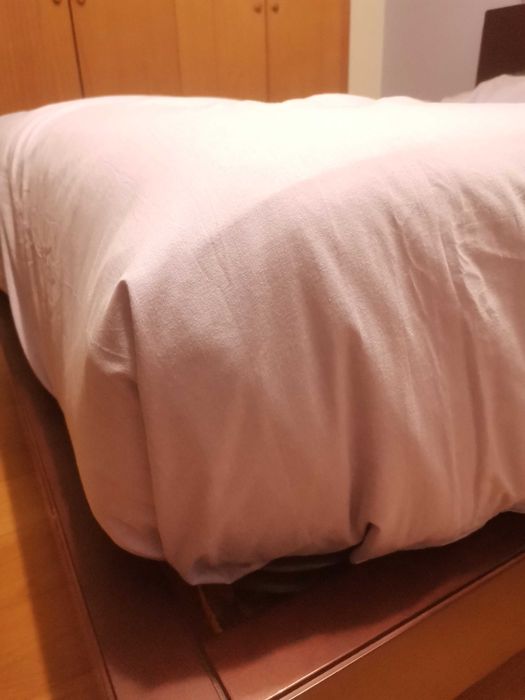 Capa de edredom lilás cama solteiro