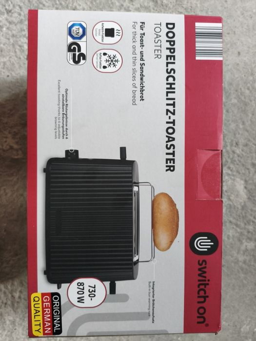 Toster podwójny czarny