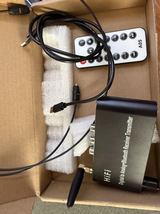 Bluetooth приёмник/передатчик. конвертер ЦАП аудио адаптер, AUX, RCA