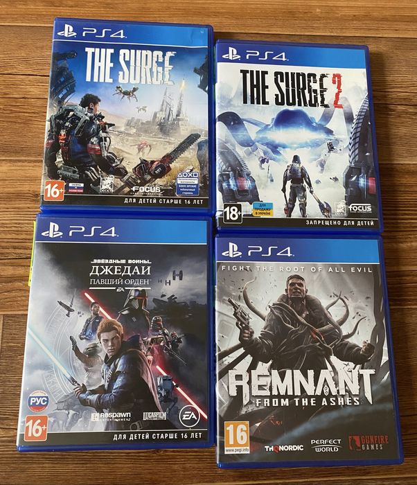 Sony PS4: Одни из нас, Resident Evil, Doom, Metro, Remnant, Darksiders
