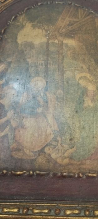 Moldura virgem com o menino