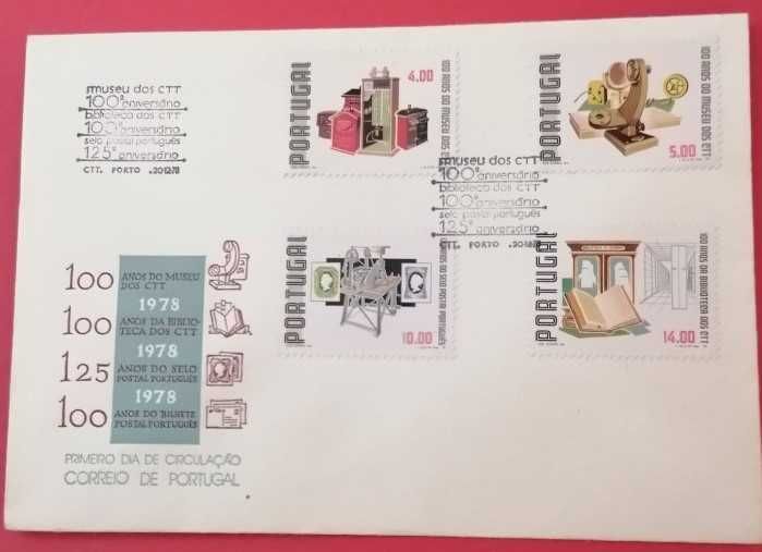 Envelope 1º.Dia, 100 anos do Museu dos CTT
