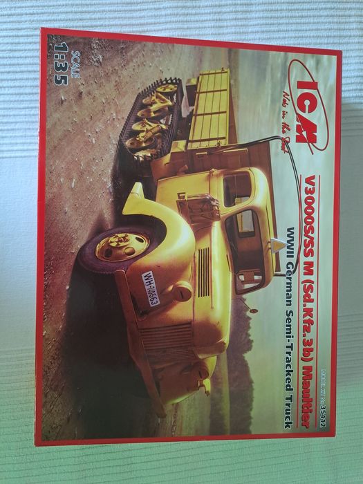 Model do sklejania ICM Ford V3000/SS M (Sd. Kfz. 3b) Maultier 1:35