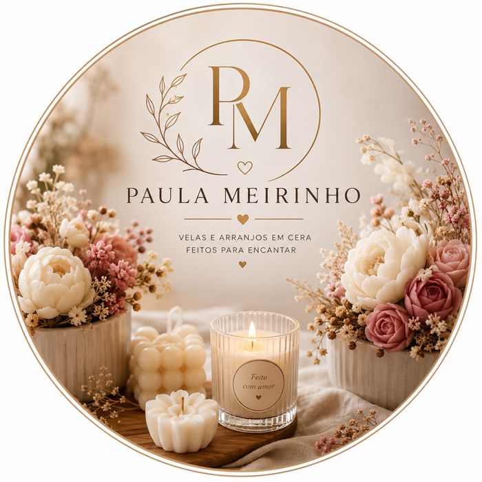 Arranjos perfumados de cera