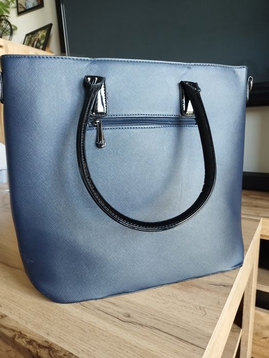 Torebka duża A4 granat nowa G&T Collection