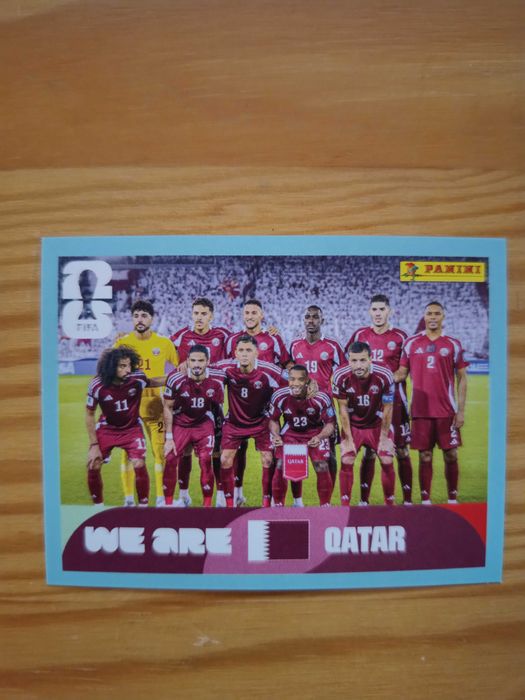 Naklejka Panini - FIFA World Cup 2026 - QAT13 - drużyna- reprezentacji Kataru