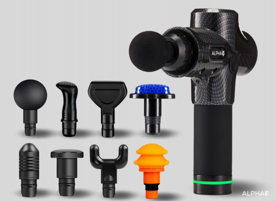 Вібромасажер Alpha Massage Gun Pro AMG-01 для всього тіла, спини, ніг