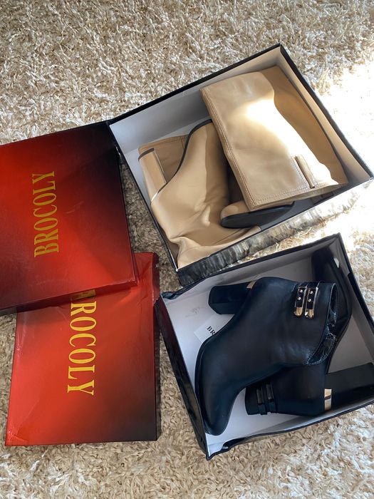 Чоботи шкіряні, 37 р, BROCOLY
