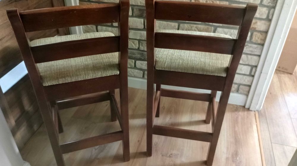 Krzesła barowe 2szt + eko ziołowa herbata domowa