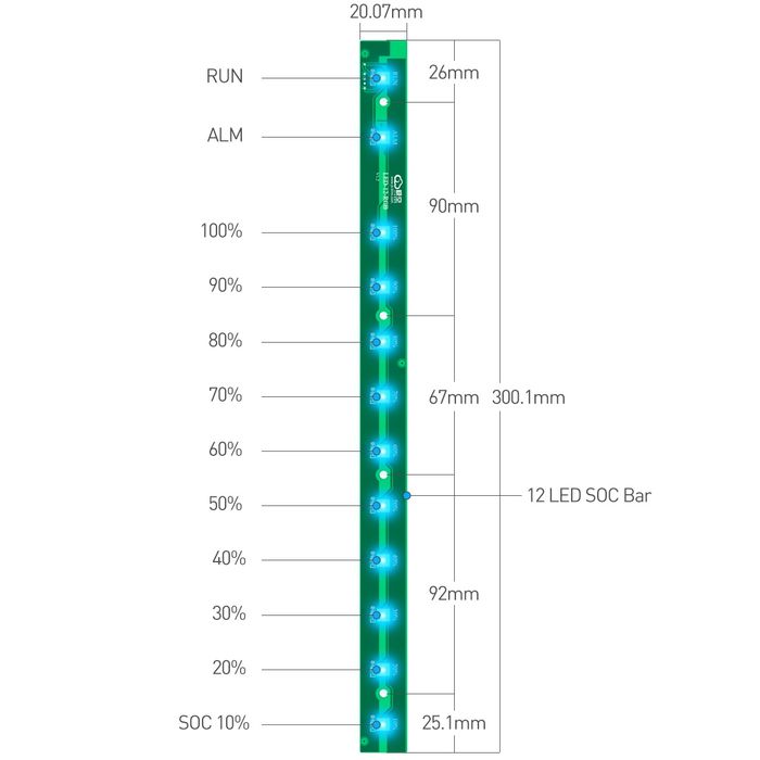 LED индикатор Jikong BMS .