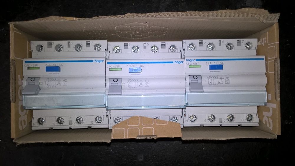 Three-phase differential circuit breaker, 25 A, 300 mA64740193643649120